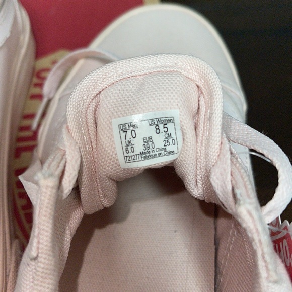 Blush Pink Retro Vans - Picture 6 of 6